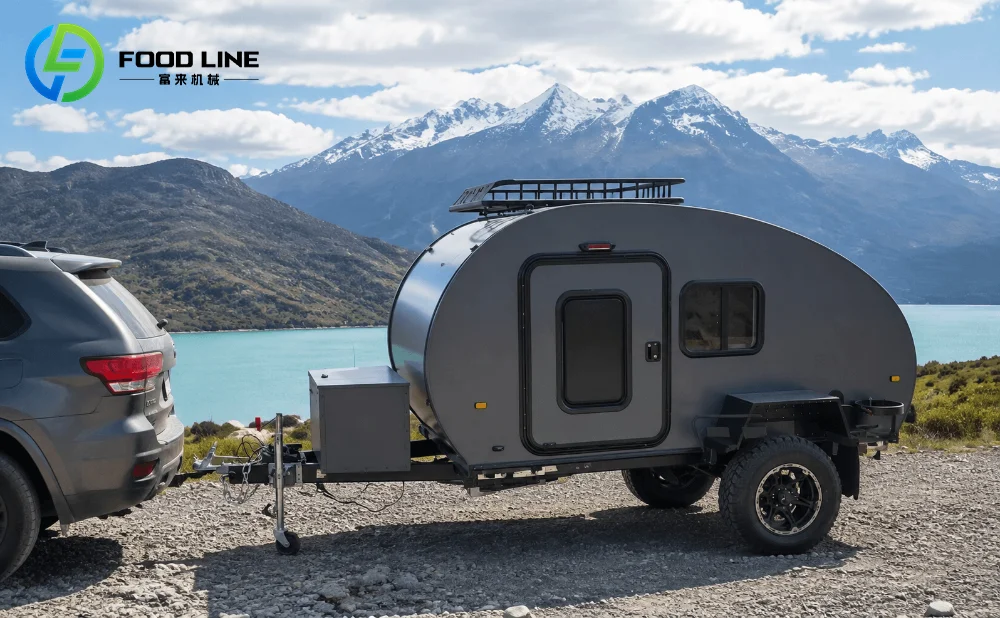 lightweight caravana teardrop trailer for camping