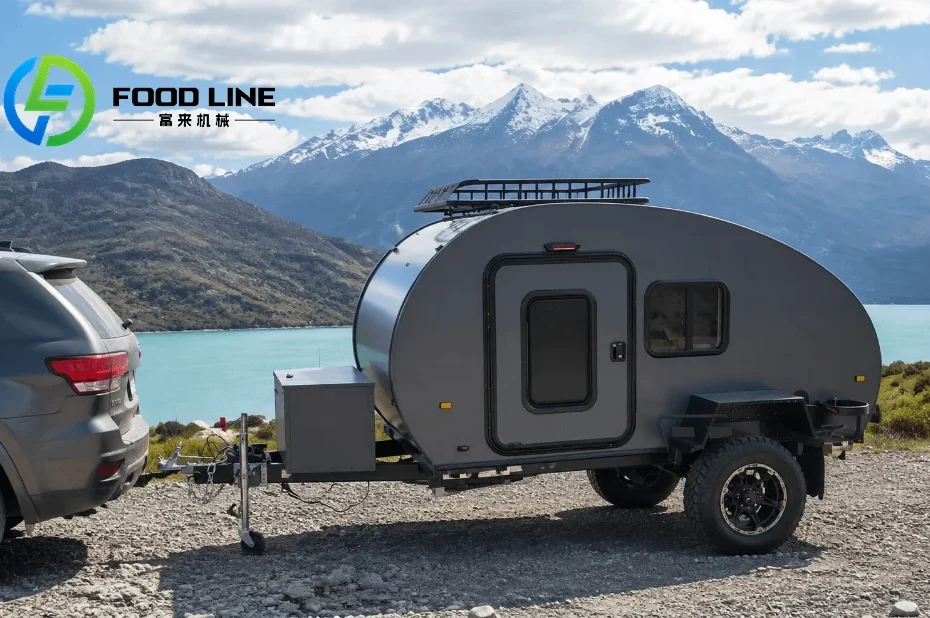 mini caravana teardrop trailer for overlanding