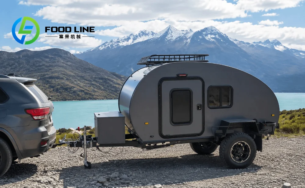 mini caravana teardrop trailer for overlanding