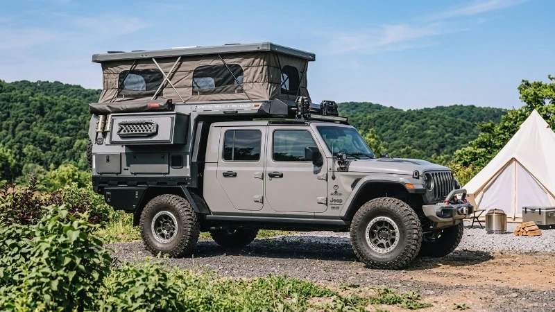pop up truck camper for camping