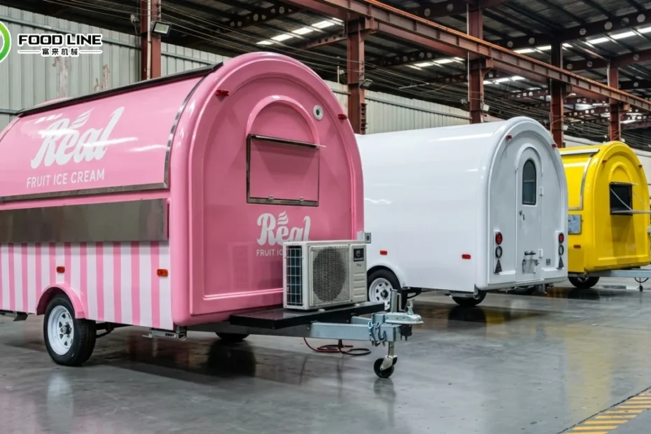 buy custom food trailers from factory