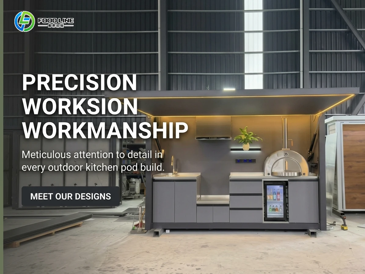 commercial outdoor kitchen pod factory