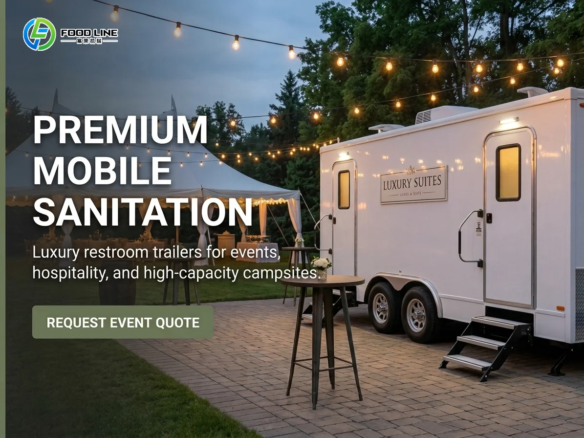 mobile restroom trailer for outdoor events