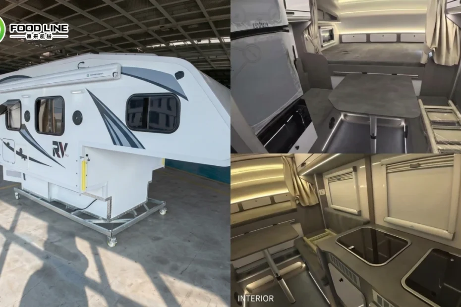 offroad hard sided truck camper exterior and interior