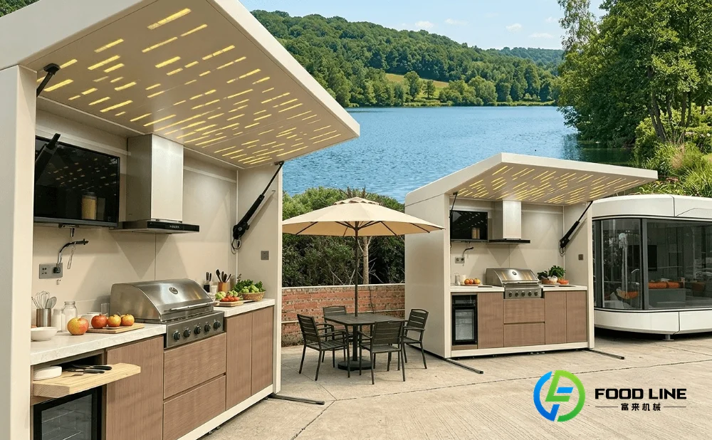 kitchen pods for sale installed for luxury french resort