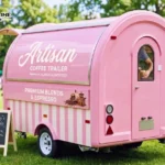 tiny concession trailer for outdoor coffee sales