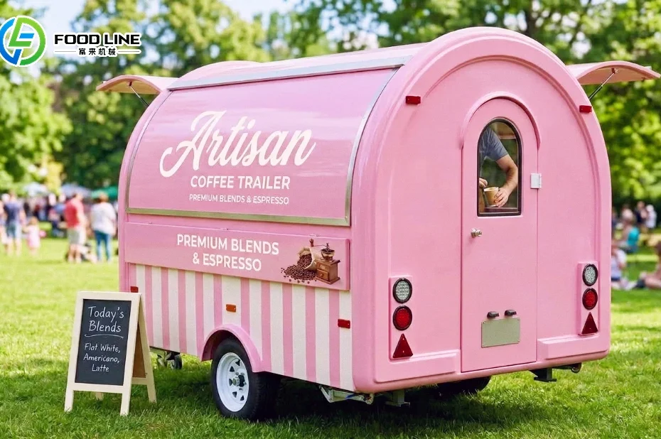 tiny concession trailer for outdoor coffee sales
