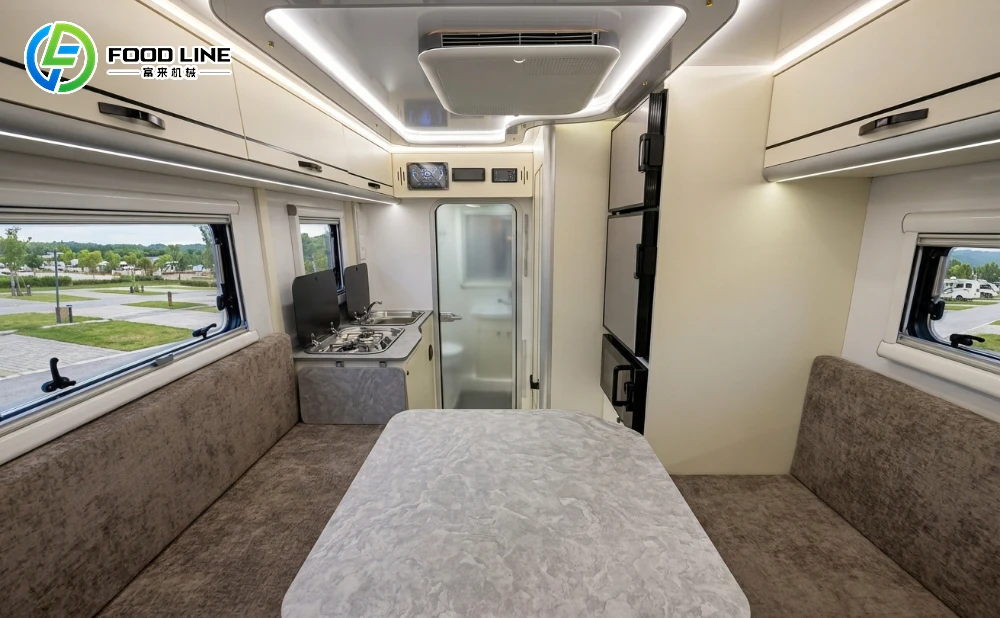 spacious comfortable truck camper interior